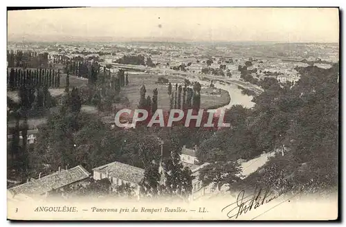 Ansichtskarte AK Angouleme Panorama Pris Du Rempart Beaulieu