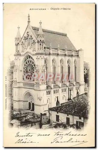 Cartes postales Angouleme Chapelle d'Obezine