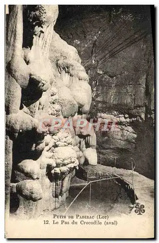 Cartes postales Puits De Padirac Le Pas Du Crocodile