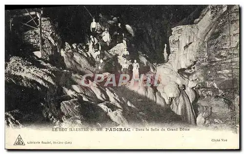 Cartes postales Le Lot Illustere Padirac Dans La Salle Du Grand Dome