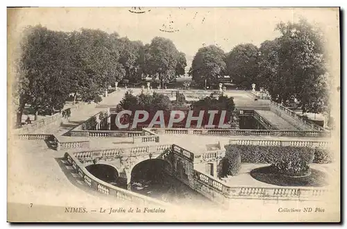 Cartes postales Nimes Le Jardin De La Fontaine