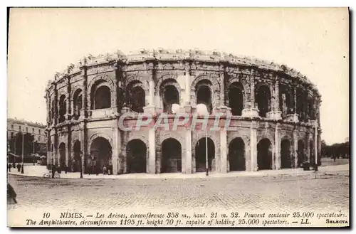 Cartes postales Nimes Les Arenes