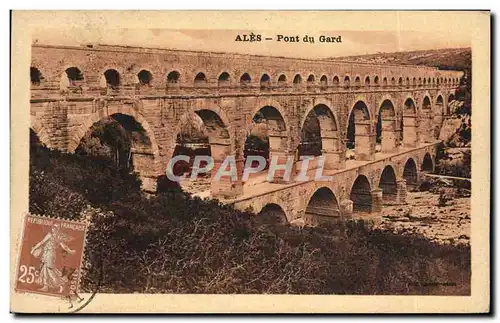 Ansichtskarte AK Ales Pont Du Gard