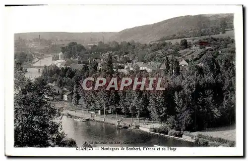 Ansichtskarte AK Clamecy Montagnes De Sembert L&#39Yonne Et Sa Plage