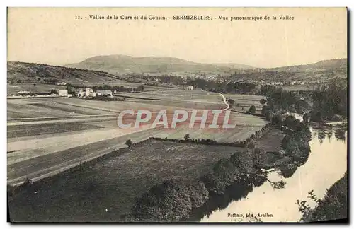 Cartes postales Vallee De La Cure Et Du Cousin Sermizelles Vue Panoramique De La Vallee