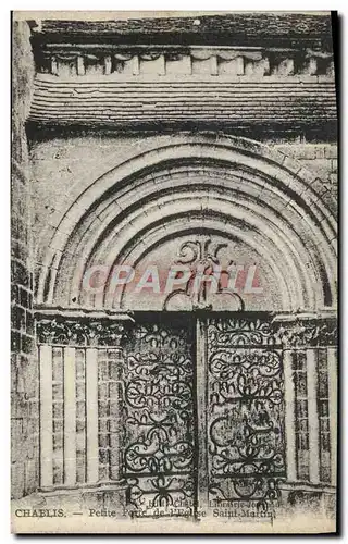 Cartes postales Chablis Petite Porte De l&#39Eglise Saint Martin