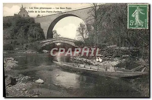 Ansichtskarte AK Les Sites Pittoresques Les Deux Ponts Vallee De La Cure Pierre Perthuis