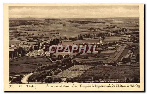 Ansichtskarte AK Vezelay Panorama De Saint Pere Vue Prise De la Promenade Du Chateau A Vezelay