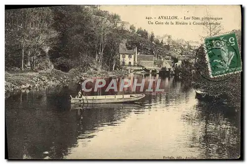 Cartes postales Avallon Les Sites Pittoresques Un Coin De LA Riviere A Cousin Laroche