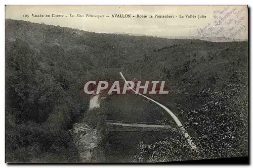 Ansichtskarte AK Vallee Du Cousin Les Sites Pittoresques Avallon Route De Pontaubert La vallee jolie
