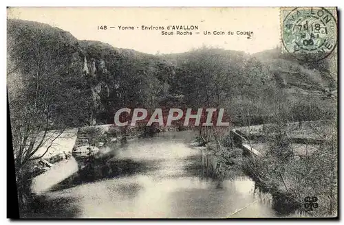 Cartes postales Environs D'Avallon Sous Rocher Un Coin Du Cousin