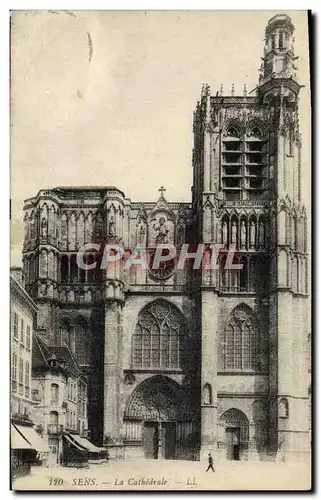 Cartes postales Sens La Cathedrale