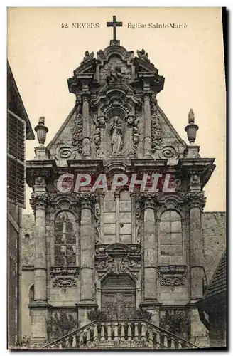 Ansichtskarte AK Nevers Eglise Sainte Marie