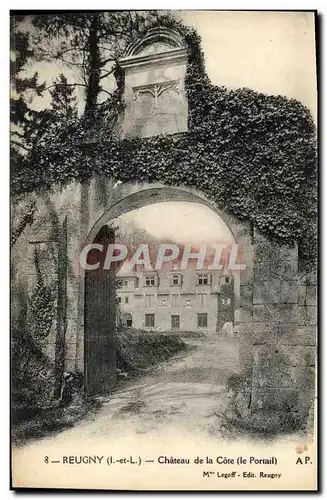 Cartes postales Reugny Chateau De La Cote Le portail