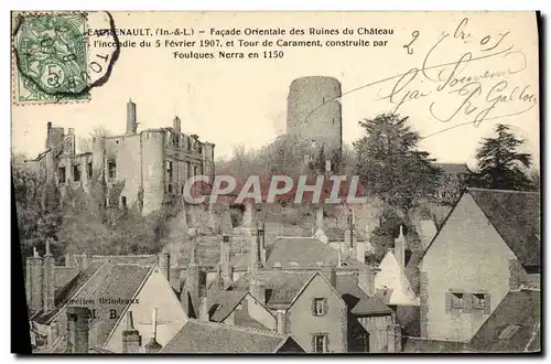 Cartes postales Chateaurenault Facade Orientale Des Ruines Du Chateau