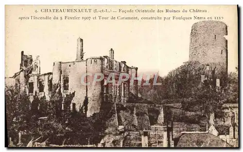 Ansichtskarte AK Chateaurenault Facade Orientale Des Ruines Du Chateau