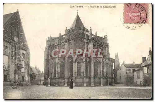 Cartes postales Tours Abside De La Cathedrale