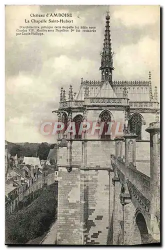 Ansichtskarte AK Chateau d&#39Amboise La Chapelle Saint Hubert