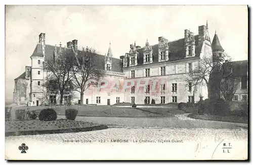 Ansichtskarte AK Amboise Le Chateau Facade Ouest