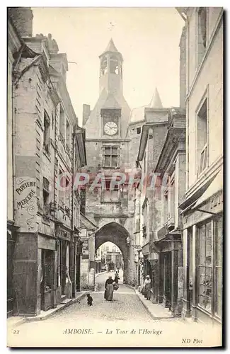 Cartes postales Amboise La Tour De l&#39Horloge