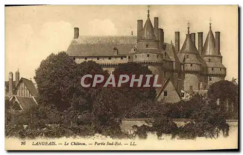 Ansichtskarte AK Langeais Le Chateau Partie Sud Est