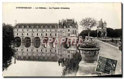 Cartes postales Chenonceaux Le Chateau La Facade Orlentale