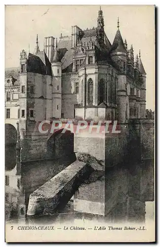 Cartes postales Chenonceaux Le Chateau L&#39Aile Thomas Bohier