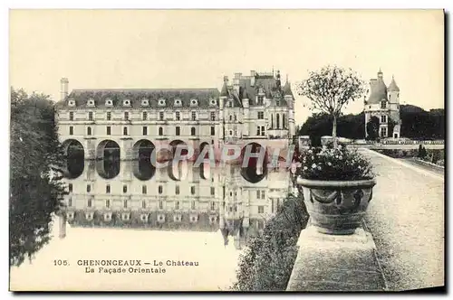 Cartes postales Chenonceaux Le Chateau La Facade Orientale