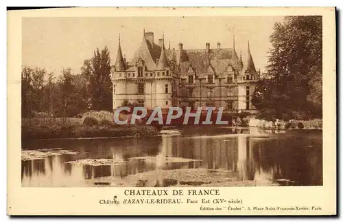 Cartes postales Chateaux De France Chateau Azay Le Rideau