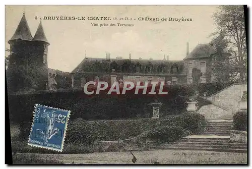 Cartes postales Bruyeres Le Chatel Chateau De Bruyeres Vue Prise Des Terrasses Vue prise des terrasses