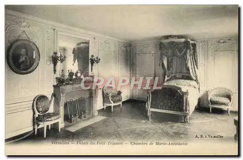 Ansichtskarte AK Versaille Palais Du Petit Trianon Chambre De Marie Antoinette