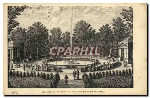 Cartes postales Fontaine De La Renommee Versailles