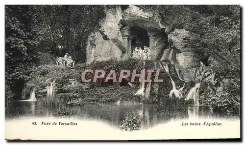 Cartes postales Parc De Versailles Les Bains D&#39Apollon