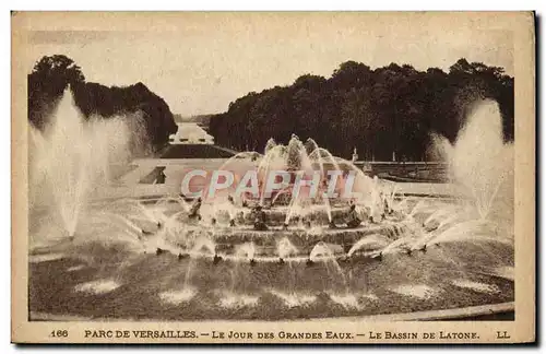 Ansichtskarte AK Palais De Versailles Le Jour Des Grandes Eaux Le bassin de Latone