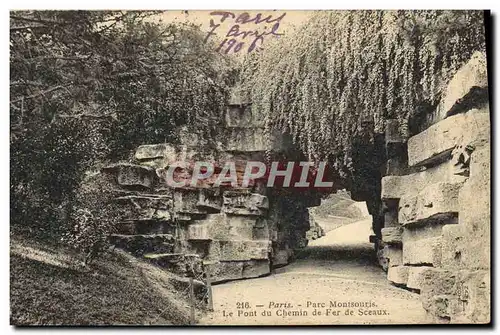 Cartes postales Paris Parc Montsouris Le Pont Du Chemin De Fer De Sceaux