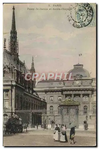 Ansichtskarte AK Paris Palais De Justice Et Sainte Chapelle