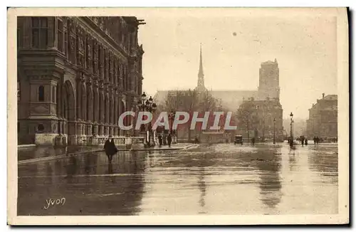 Ansichtskarte AK Paris En Flanant Place De l&#39Hotel De Ville