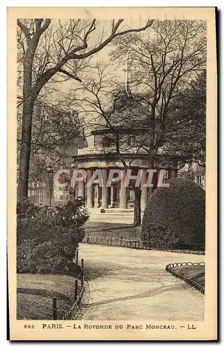 Ansichtskarte AK Paris La Rotonde Du Parc Monceau