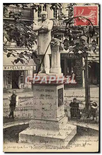 Cartes postales Paris Statue De Jules Sunon