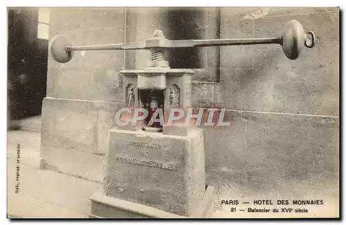 Ansichtskarte AK Paris Hotel Des Monnaies Balancier Du 17eme