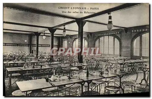 Cartes postales Credit Lyonnais Paris Une Des Salles Du Refectoire Banque Paris