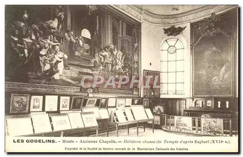 Cartes postales Les Gobelins Musee ancienne Chapelle Helidore Chasse Du Tempie D&#39Apres Raphael Musee Paris