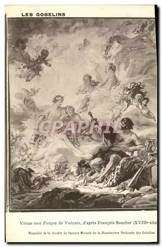 Ansichtskarte AK Les Gobelins Venus Aux Forges De Vulcain d&#39Apres Francois Boucher Musee Paris