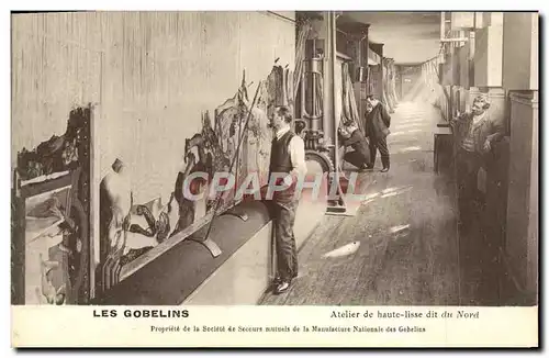 Cartes postales Les Gobelins Atelier De Haute Lisse Dit Du Nord Musee Paris