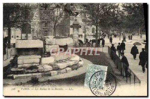 Ansichtskarte AK Paris Les Ruines De La Bastille