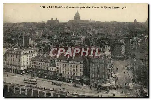 Ansichtskarte AK Paris Panorama Pris Des Tours De Notre Dame