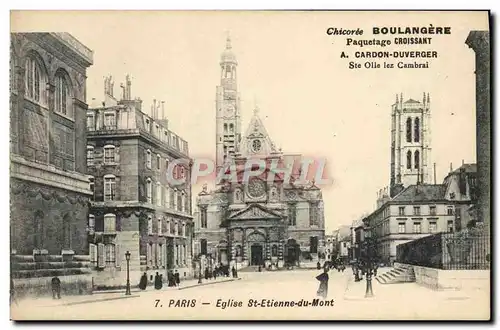 Cartes postales Paris Eglise St Etienne Du Mont