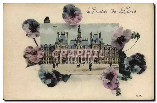 Cartes postales Amities De Paris Hotel de ville