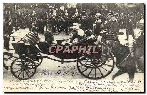 Cartes postales Le Roi Et La Reine D&#39Italie A Paris 1903