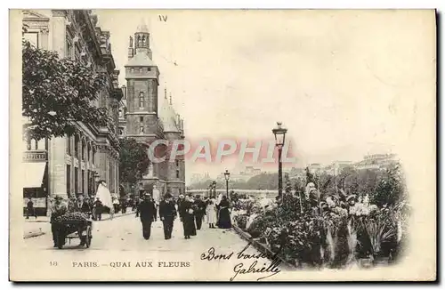 Ansichtskarte AK Paris Quai Aux Fleurs